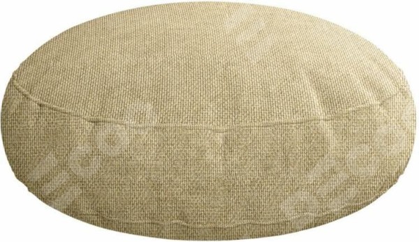 Подушка круглая «Кортин» лён димаут песочный