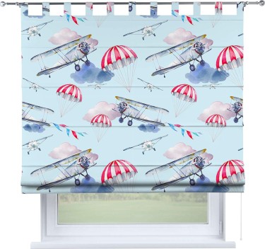 Римская штора «Кортин» на петлях «Самолет»