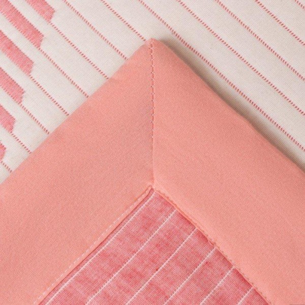 Покрывало хлопковое Этель «Волны» 220х240 см, цвет розовый, 100% хлопок, 300гр/м2