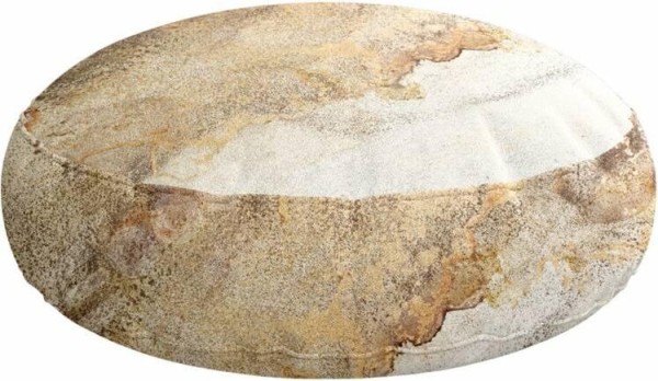 Подушка круглая Cortin «Бежево-золотой мрамор»