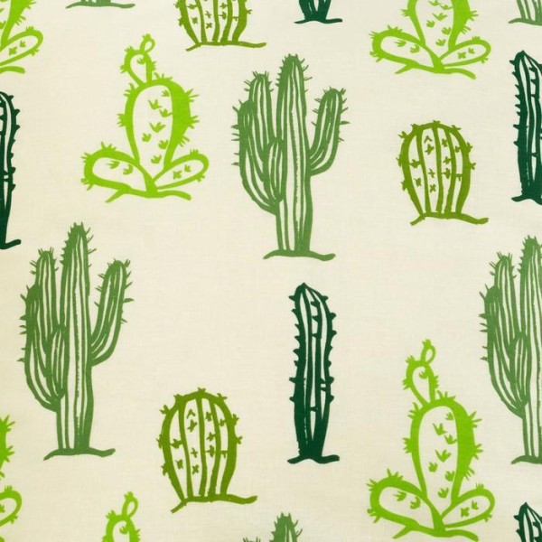 Постельное бельё «Этель» 1,5 сп. Кактусы 143×215 см, 150×214 см, 70×70 см - 2 шт., 100% хл, бязь 125 г/м²