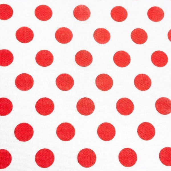 Скатерть Горох красный б/з 150х180 см, рогожка 160 гр/м2