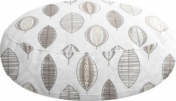 Подушка круглая Cortin «Кофейные листья»