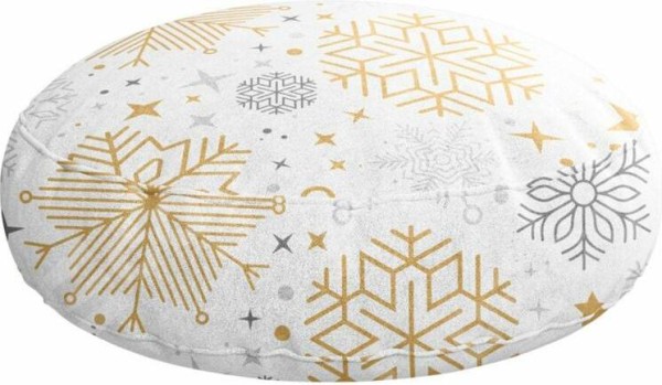 Подушка круглая Cortin «Снежное очарование»