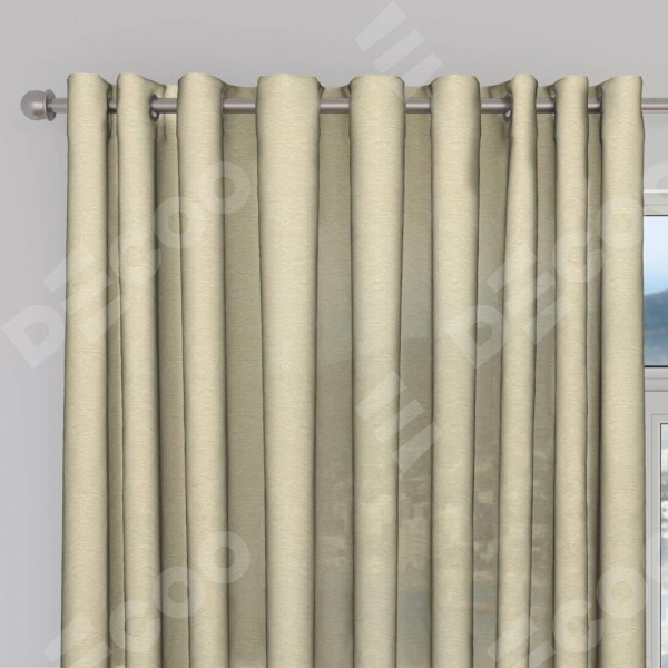 Шторы на люверсах ткань софт однотонный светло-бежевый