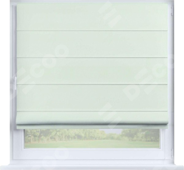 Римская штора «Кортин» на створку, ткань вельвет кремовый