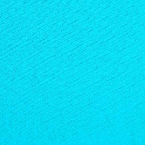 Трикотажная простынь на резинке 160х200х25см, бирюзовый кулирка