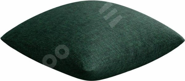 Подушка квадратная «Кортин» рогожка димаут тёмно-зелёный