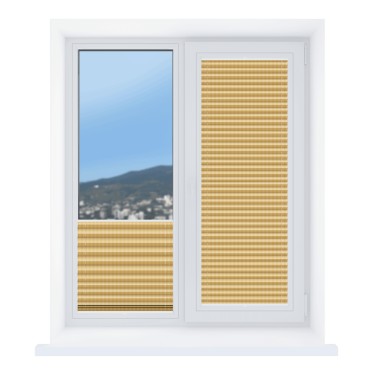 Штора плиссе Лайн перламутр бежевый