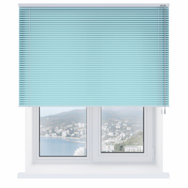 Горизонтальные жалюзи 6002 голубые