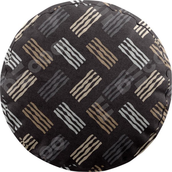 Подушка круглая Cortin «Бохо штрихи»