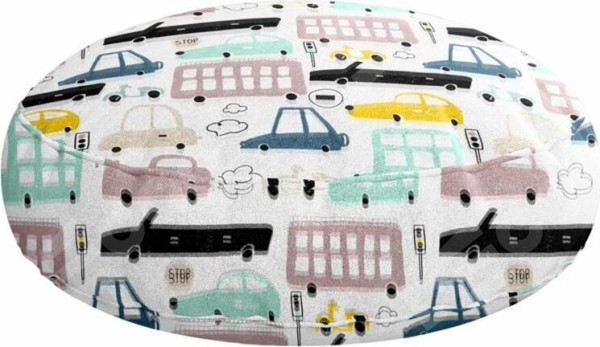 Подушка круглая Cortin «Красочный трафик»