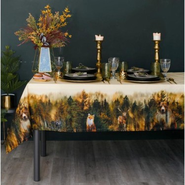 Скатерть «Этель: Лес», 110 × 150 см, хлопок 100 %, саржа, 190 г/м²