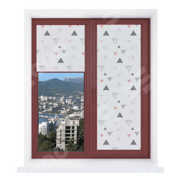 Рулонная штора Уни 2 с принтом Дождь из треугольников