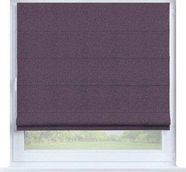 Римская штора «Кортин» на створку, ткань лён димаут, светло-фиолетовый