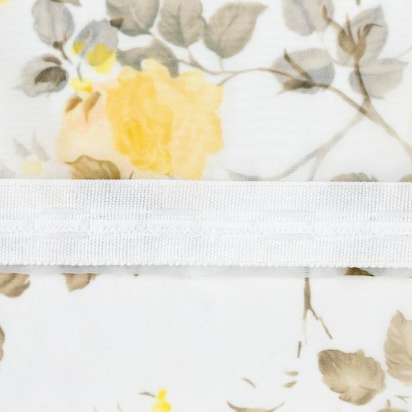 Штора вуаль-печать кустовая роза 140х180 см