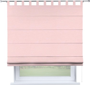 Римская штора на петлях «Кортин», ткань блэкаут однотонный, розовый