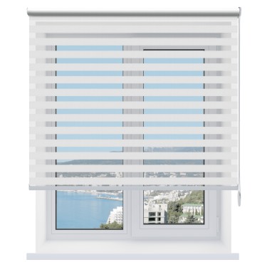 Рулонная штора День-ночь Savana белый