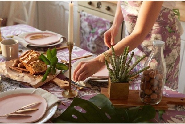 Скатерть "Этель" Tropical  220х147 см, 100% хлопок, саржа 190 г/м2