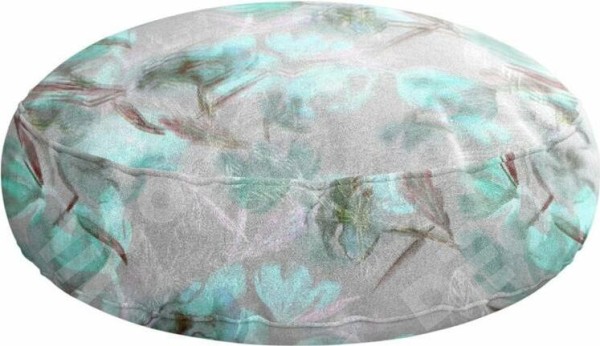 Подушка круглая Cortin «Цветочная акварель»