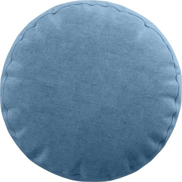 Подушка круглая «Кортин» канвас голубой