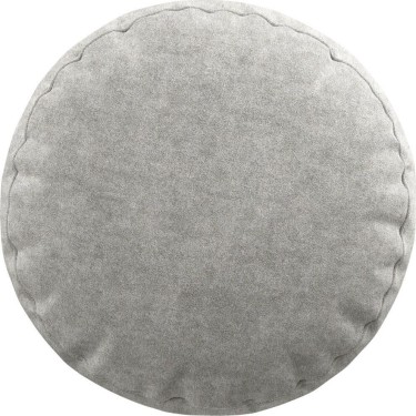 Подушка круглая «Кортин» софт мрамор светло-серый