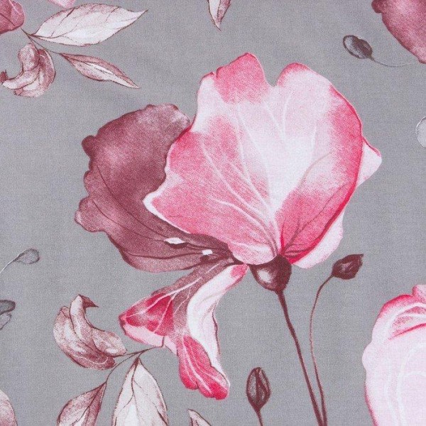 Простыня LoveLife Pink flowers 160*200*25 см, 100% хлопок, поплин, 125 г/м²