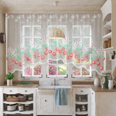 Штора с печатью МИКС 265х160 см, 100% п/э, шторная лента