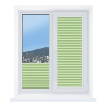 Штора плиссе ткань Виват салатовый