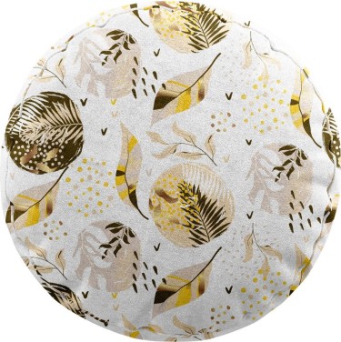 Подушка круглая Cortin «Золотые листья»