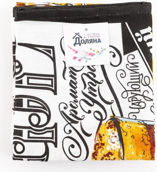 Набор кухонных полотенец Доляна «Любимый дом», 35х60см-4шт, 100% хл