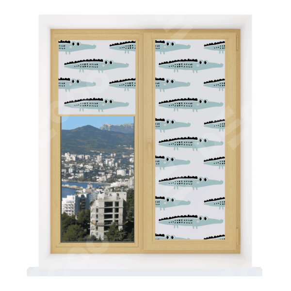 Рулонная штора Уни 2 с принтом Мистер Крок