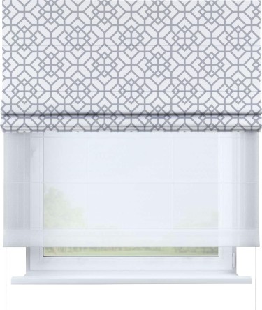Римская штора «Кортин» день-ночь «Архитектурный орнамент»
