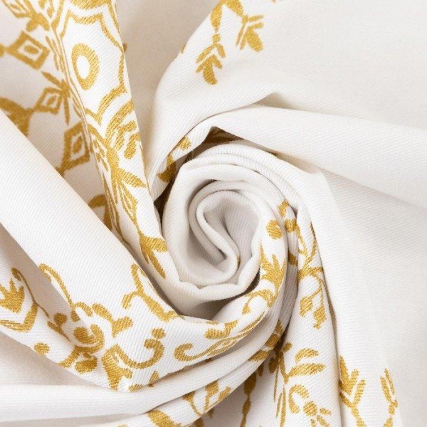 Скатерть "Этель" Золотые снежинки 149х250см, 100%хл, 190 г/м2