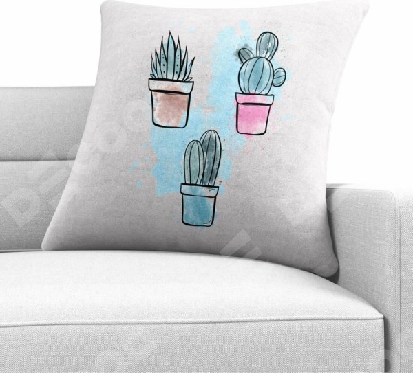 Подушка квадратная Cortin «Кактусовая оранжерея»