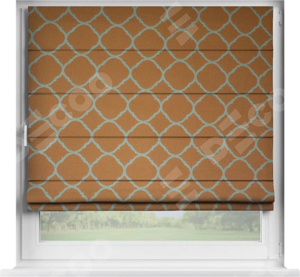 Римская штора «Кортин» на створку, ткань «Новая Франция» back