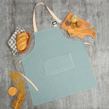 Фартук Доляна «Полоса синяя» вид 2 65 х 70см, 100%пэ