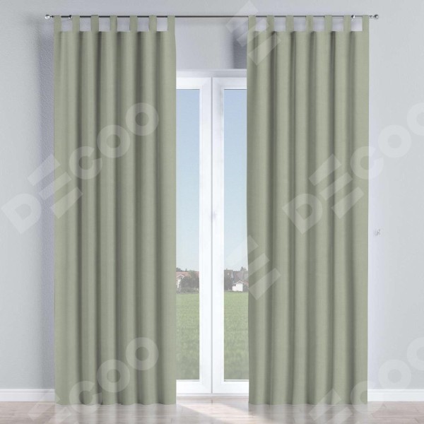 Комплект штор на петлях вельвет светло-серый