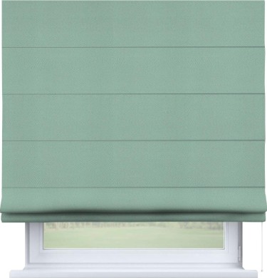Римская штора «Кортин» для проема, ткань блэкаут однотонный, ментоловый