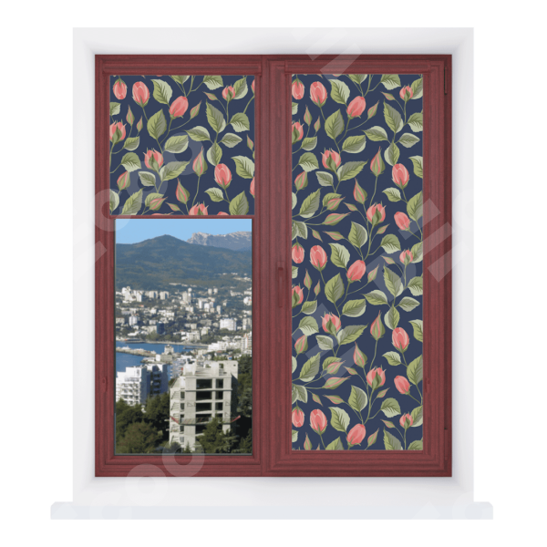 Рулонная штора Уни 2 с принтом Красная роза