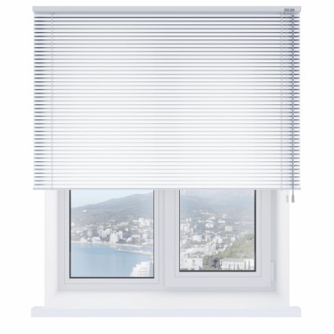 Горизонтальные жалюзи, цвет белый жемчуг 10, ламели 2.5 см