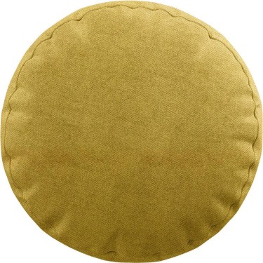 Подушка круглая Cortin твид пыльная горчица