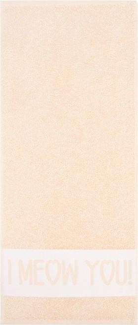 Полотенце махровое "Я мяу тебя" 30х70 см, 100% хл, 370гр/м2
