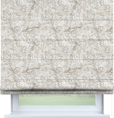 Римская штора «Кортин» для проема «Ветви оливы»