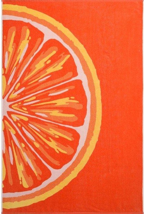 Полотенце махровое Grapefruit 100х150 см, оранжевый, хлопок 100% 460 гр/м2
