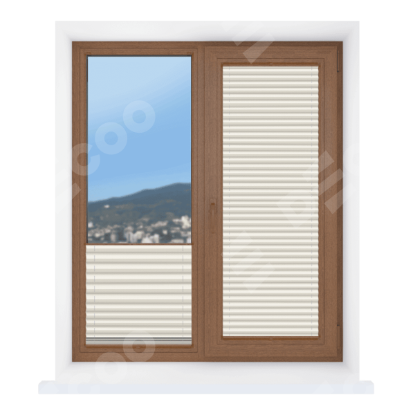 Штора плиссе Корона молочный