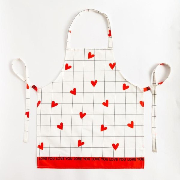 Фартук "Этель" Love is 60х65см, 100% хл, саржа 190 г/м2