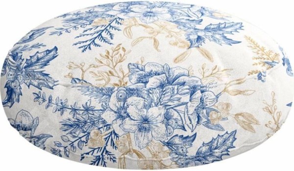 Подушка круглая Cortin «Зимний сад»