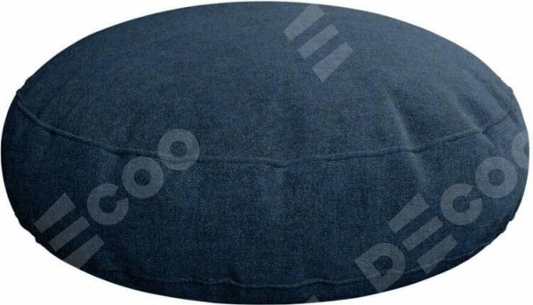 Подушка круглая Cortin лён кашемир тёмно-синий