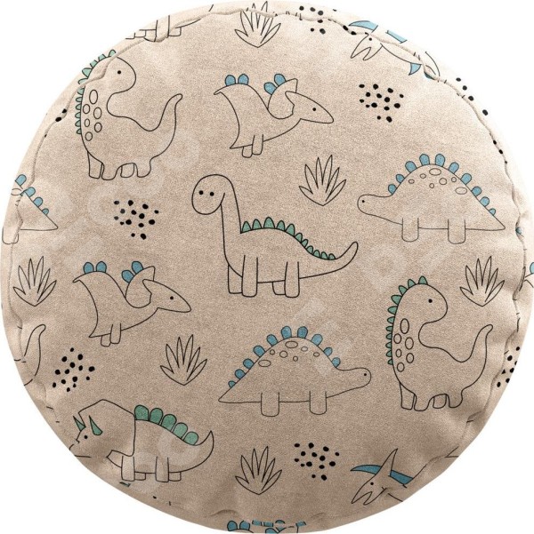 Подушка круглая Cortin «Динозаврики»